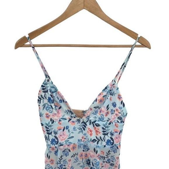 Lovers And Friends‎ Meadow Floral Ruffle Hi Low Ahamani Maxi Dress Multicolor XS - Picture 3 of 15